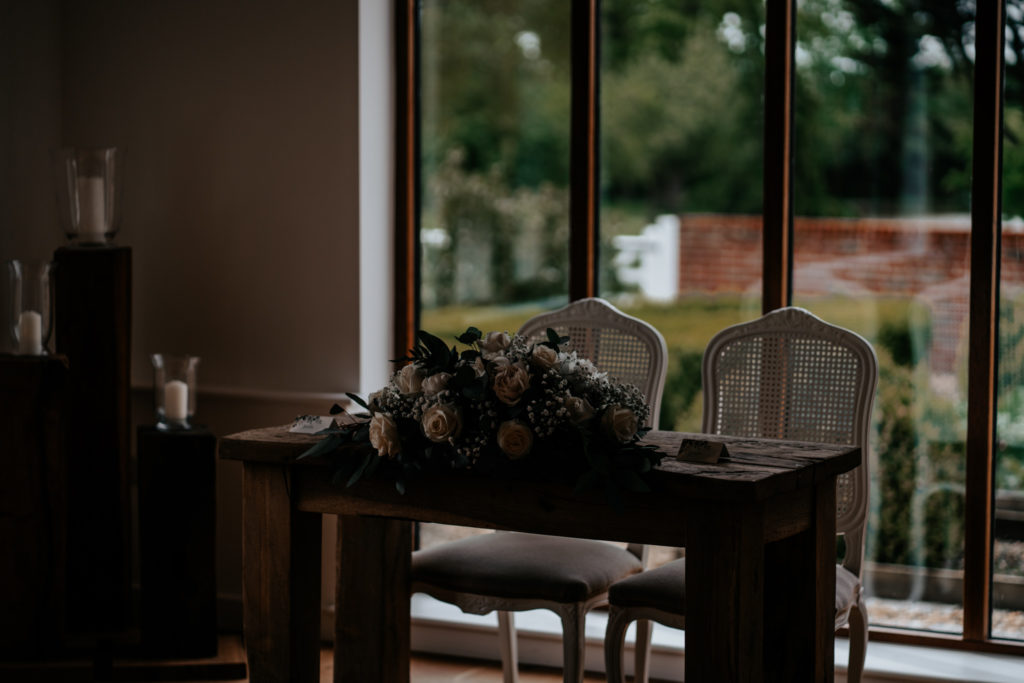 Ceremony room at Villiers Barn